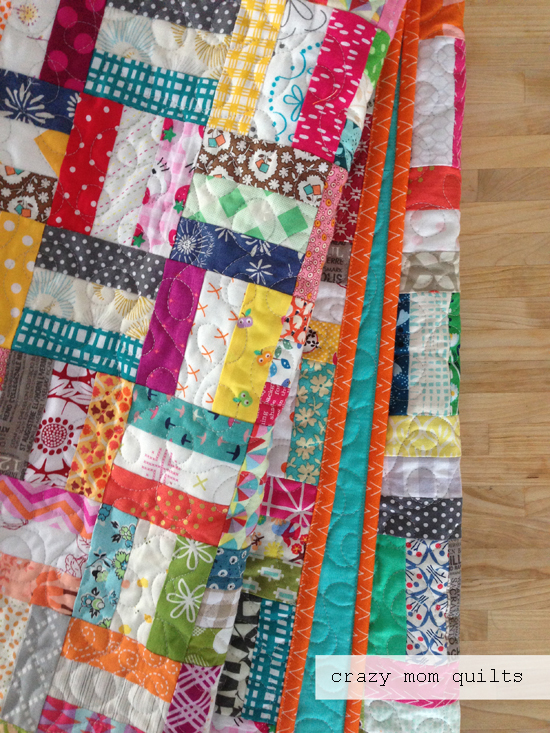 Chair Rail Quilt Pattern Part - 43: That Means That About 1/3 Of This Quilt Is Seam Allowance! It Wasnu0027t Very Fun To Quilt, For That Reason, But It Is A GREAT Scrap Buster!