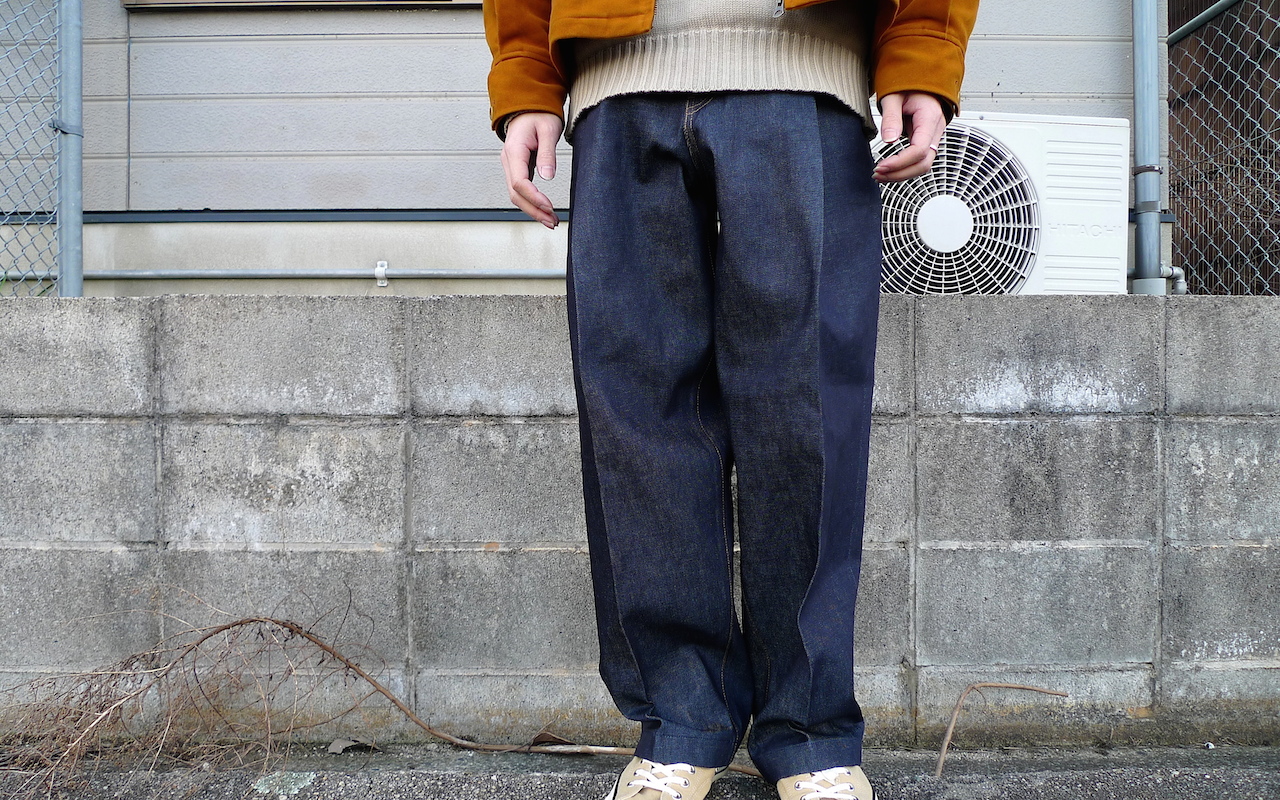 ALBINO: NEON SIGN Wide "Denim Slacks.Rigid"