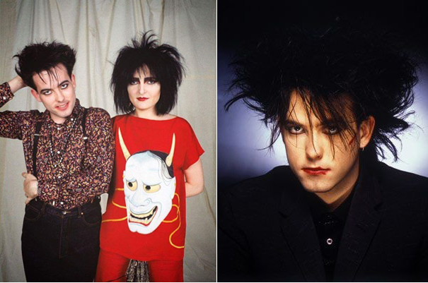 Robert Smith, do The Cure, se inspirou em Siouxsie para criar seu visual. 