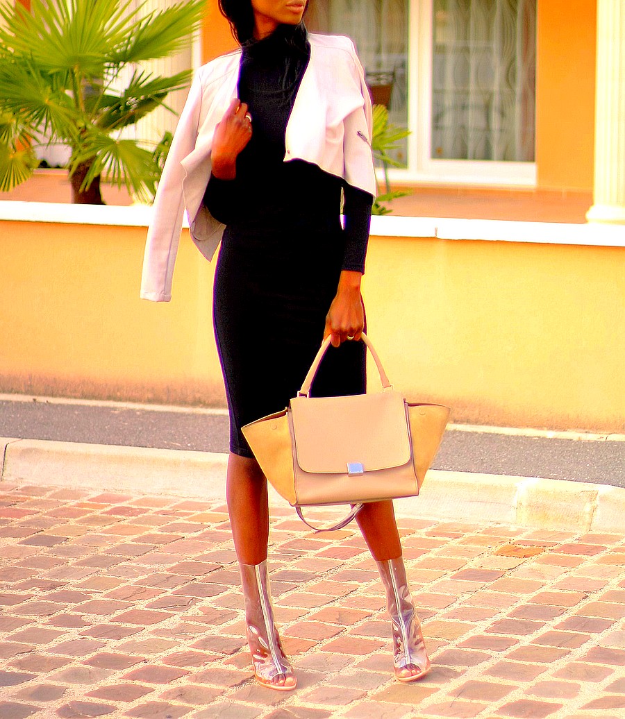 perspex-boots-midi-dress-Celine-trapeze-beige perspex-boots-midi-dress-Celine-trapeze-beige