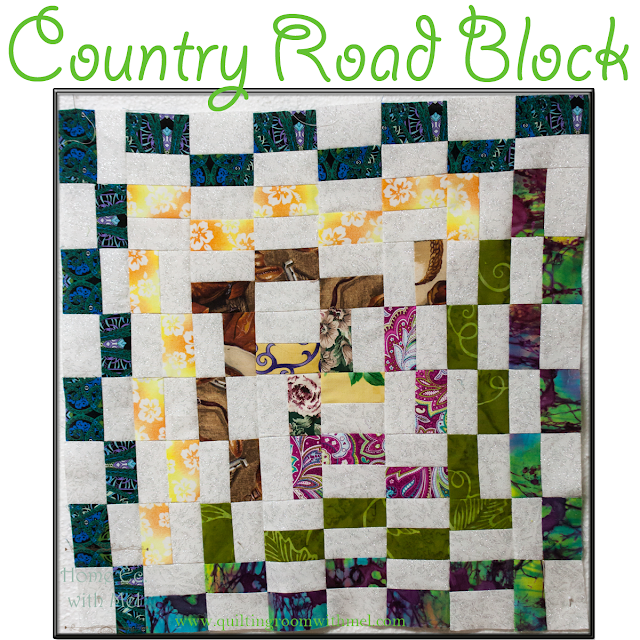 country road quilt block