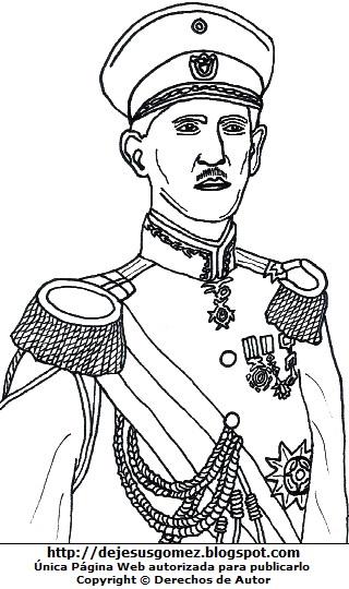 Eleazar López Contreras Imagen de Eleazar López Contreras para colorear pintar imprimir. Dibujo de Eleazar López Contreras de Jesus Gómez