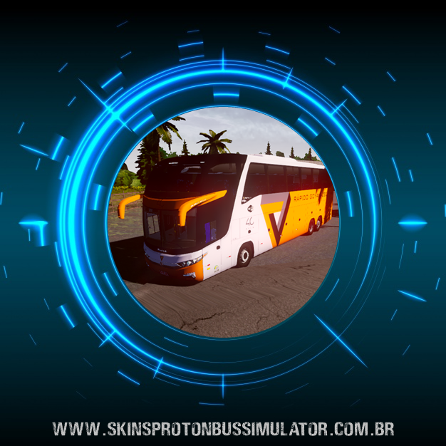 G7 1600 LD Rápido Goyanazes Skin Proton Bus Simulator - G7 1600 LD Scania 6X2 K420 Rápido Goyanazes