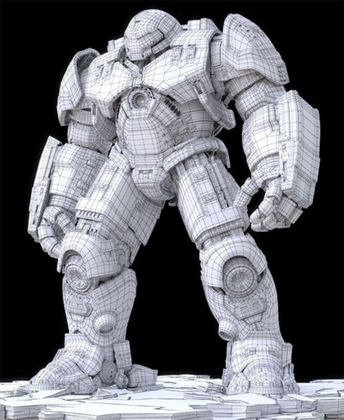 3dsMax高精度Iron Man Mark44型3D模型下載
