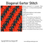 Diagonal Garter Rib Stitch