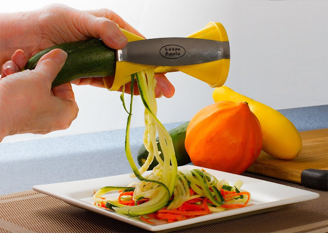 Yellow Kitchen Vegetable Spiral Slicer