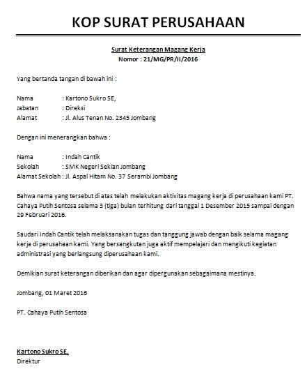 Cara Buat Surat