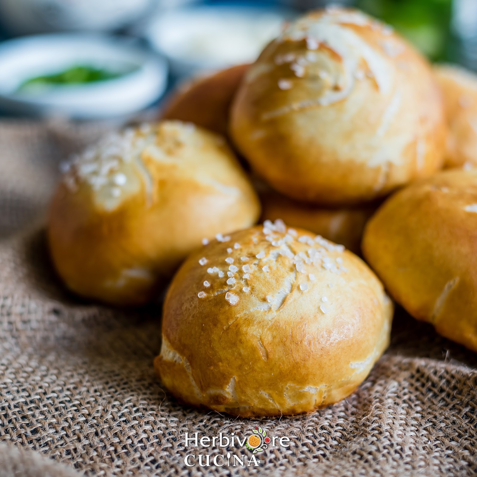 Herbivore Cucina Cheese Jalapeño Stuffed Pretzel Rolls for BreadBakers
