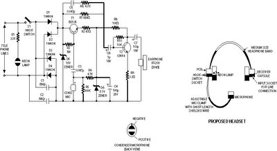 Telephone Headgear Circuit Diagram
