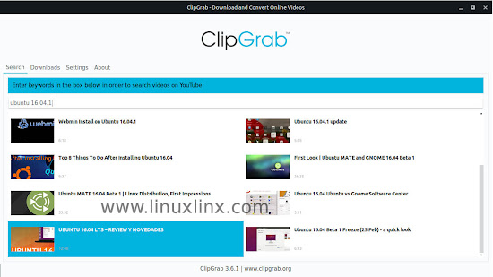 how to install clipgrab youtube downloader on Ubuntu or Linux Mint