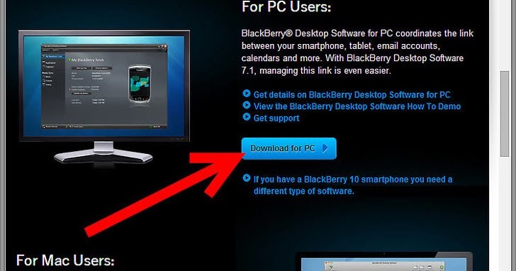 download blackberry desktop software for pc