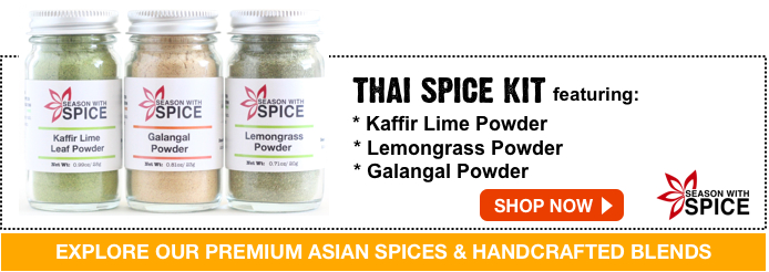 Shop lemon grass powder, kaffir lime leaf powder and galangal powder from season with spice shop 