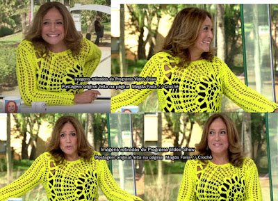 SUZANA VIEIRA USANDO BLUSA EM CROCHÊ MODELO ANA MARIA BRAGA, BLUSAS, BLUSAS DE CROCHÊ, BLUSAS DE CROCHÊ EM MOTIVOS REDONDOS, BLUSA ANA MARIA BRAGA, BLUSA ANA MARIA BRAGA COM FLOR LATERAL, PROGRAMA VÍDEO SHOW SUZANA VIEIRA USANDO BLUSA EM CROCHÊ MODELO ANA MARIA BRAGA, BLUSAS, BLUSAS DE CROCHÊ, BLUSAS DE CROCHÊ EM MOTIVOS REDONDOS, BLUSA ANA MARIA BRAGA, BLUSA ANA MARIA BRAGA COM FLOR LATERAL, PROGRAMA VÍDEO SHOW