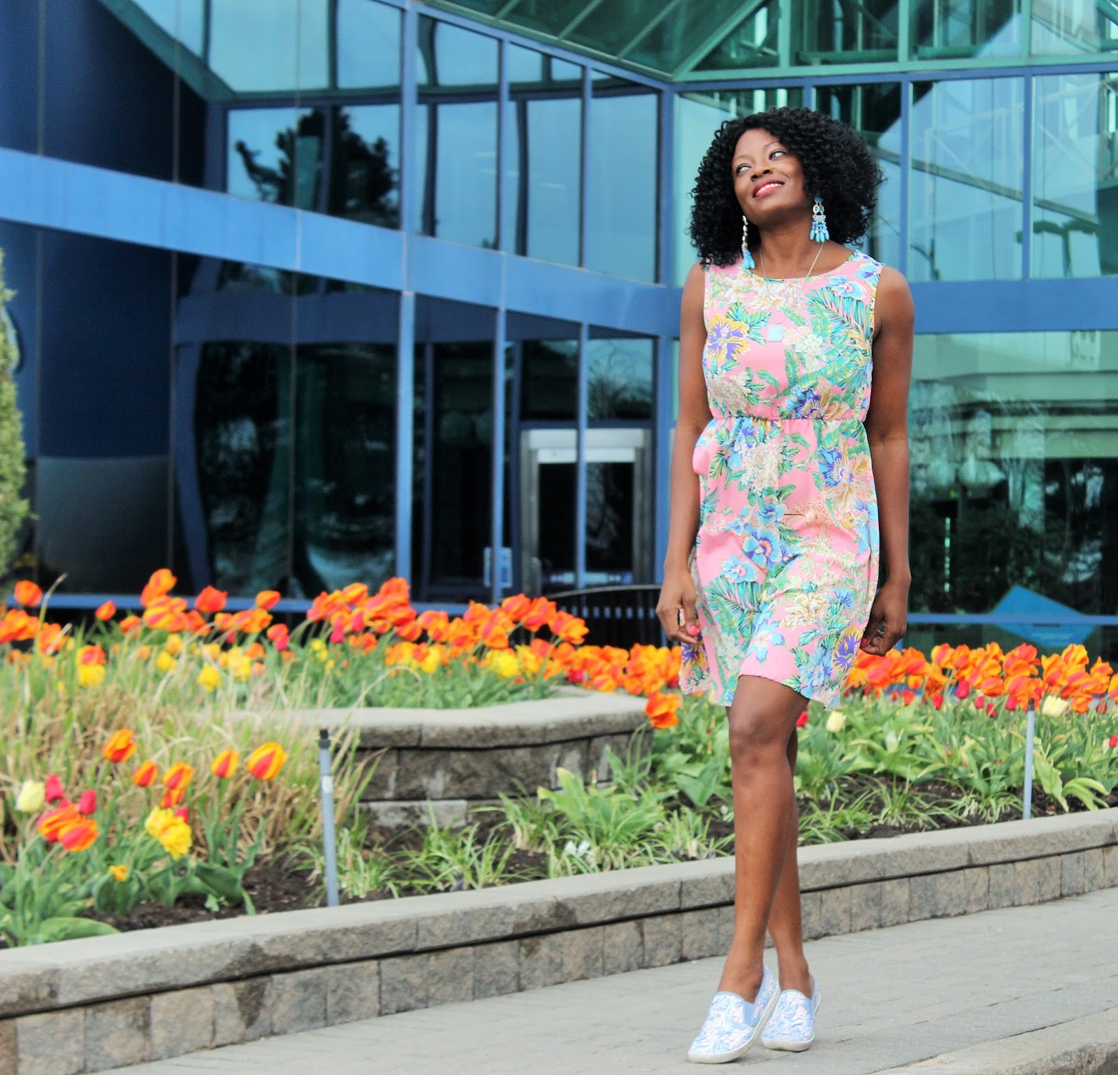 sneakers with summer dresses