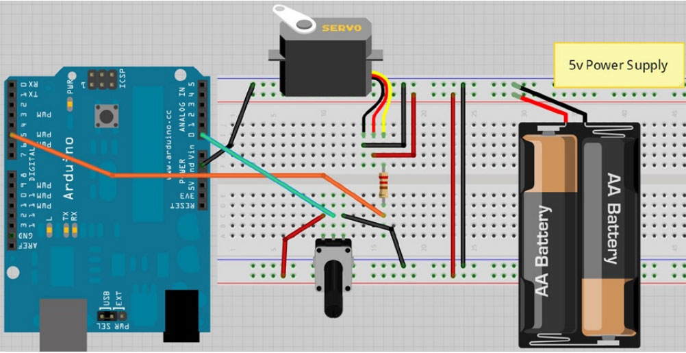 Proyek Arduino Servo Control