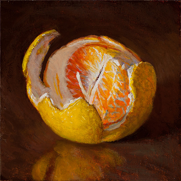 DAILY PAINTERS MARKETPLACE peeled orange daily painting original