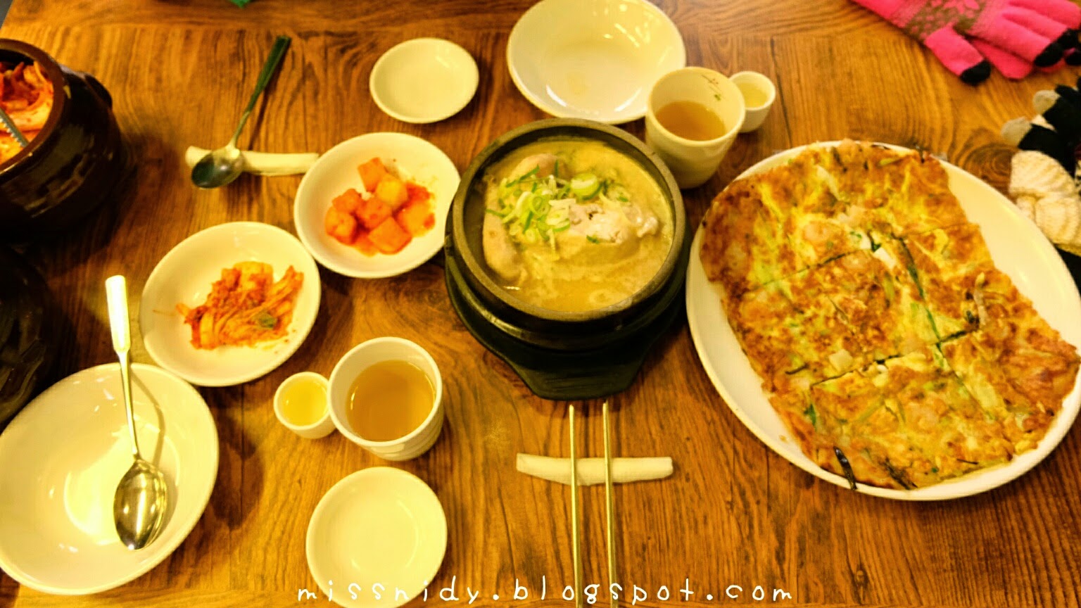 menu at tosokchon seoul