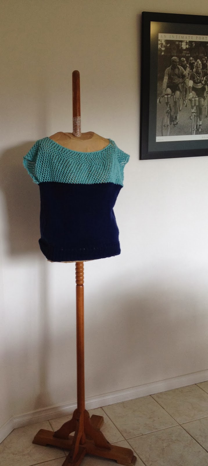 Finished Purl Soho Cap Sleeve Lattice Top! YEAH! But no......
