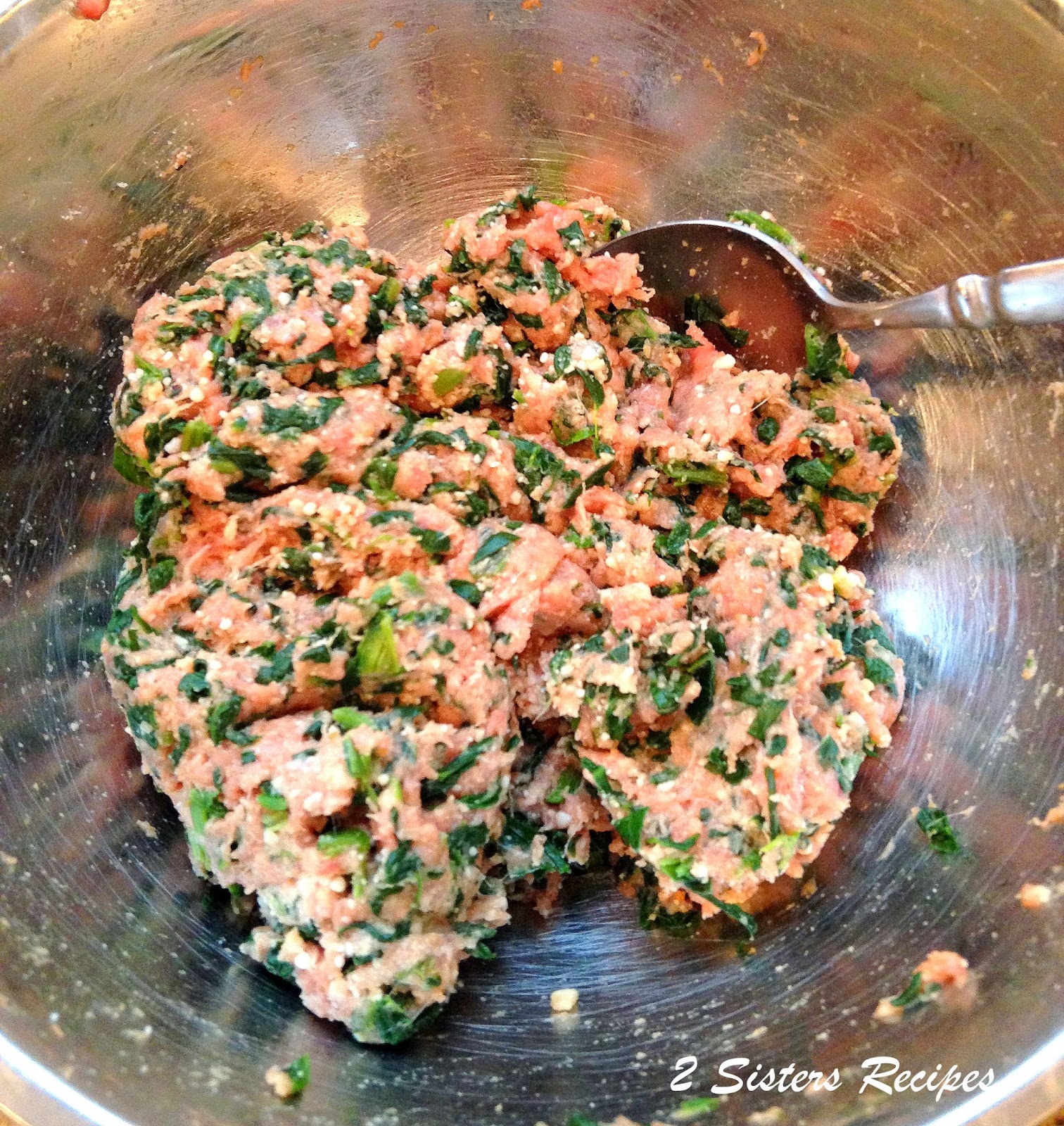 Italian Wedding Soup with Spinach Meatballs - 2 Sisters Recipes by Anna