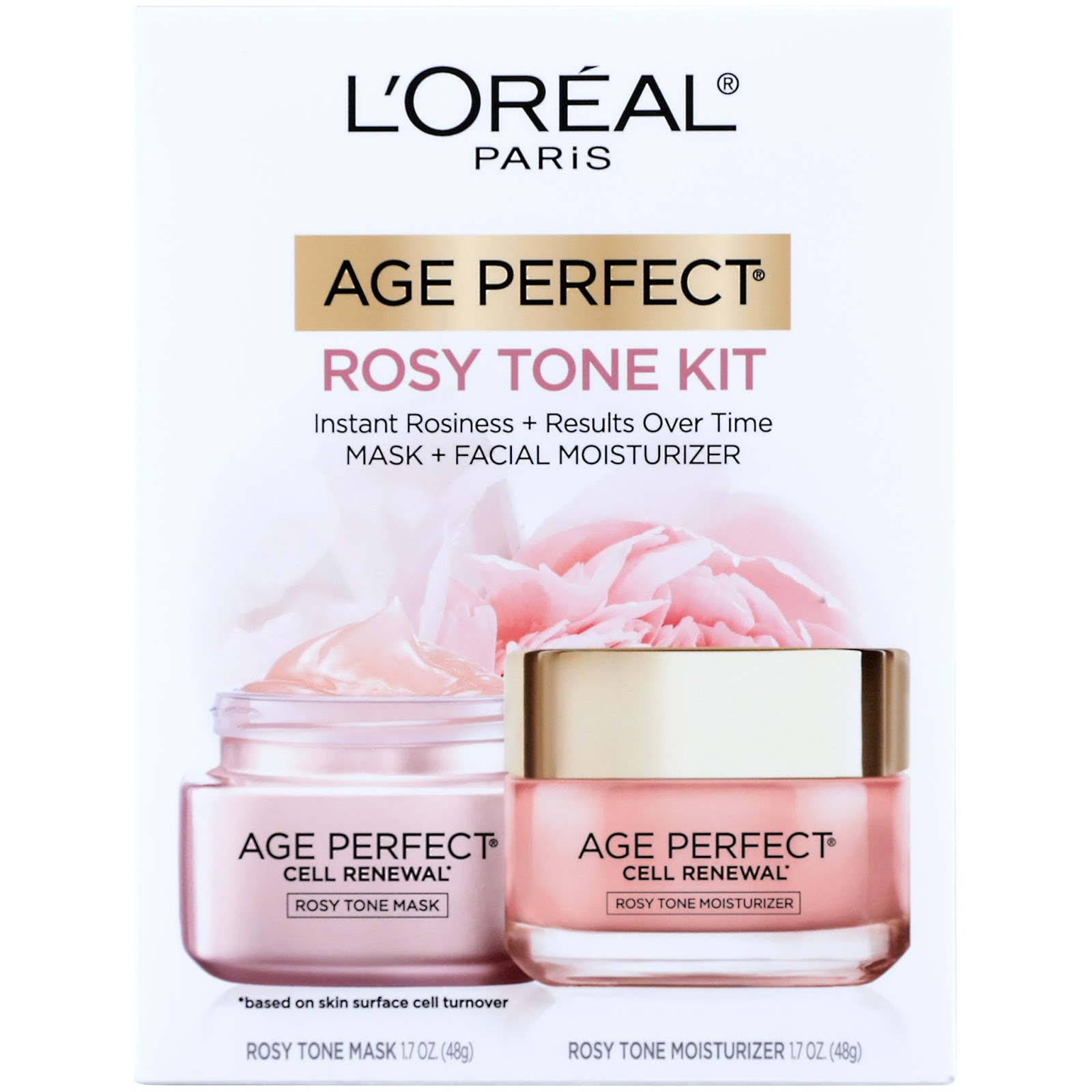 Whole Lotta Rosy L'Oreal Paris Age Perfect Rosy Tone Mask and Moisturizer review.