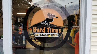 Hard Times Skate Shop - Shop window logo Hard Times Skate Shop - Shop window logo