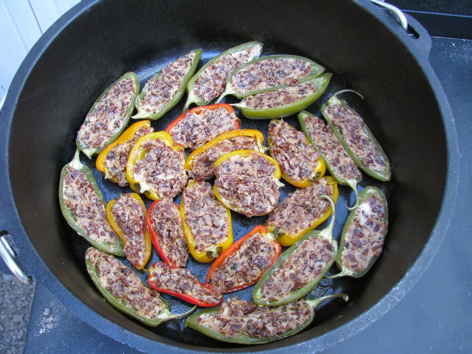 Trailhead Kitchen Dutch Oven Cooking Dutch Oven Stuffed Peppers