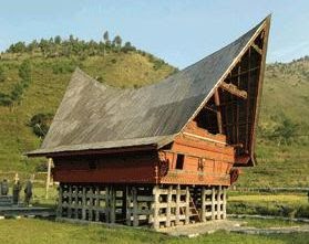 Download Gambar Rumah Adat Sumatera Utara Kartun PNG