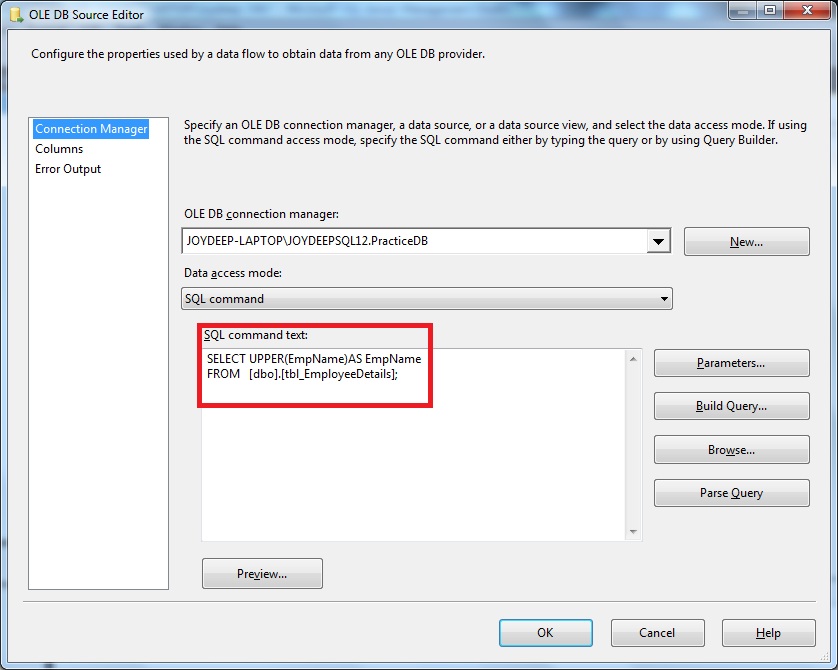 Microsoft SQL Server Knowledge Bank SSIS Case IN Sensitive Match by