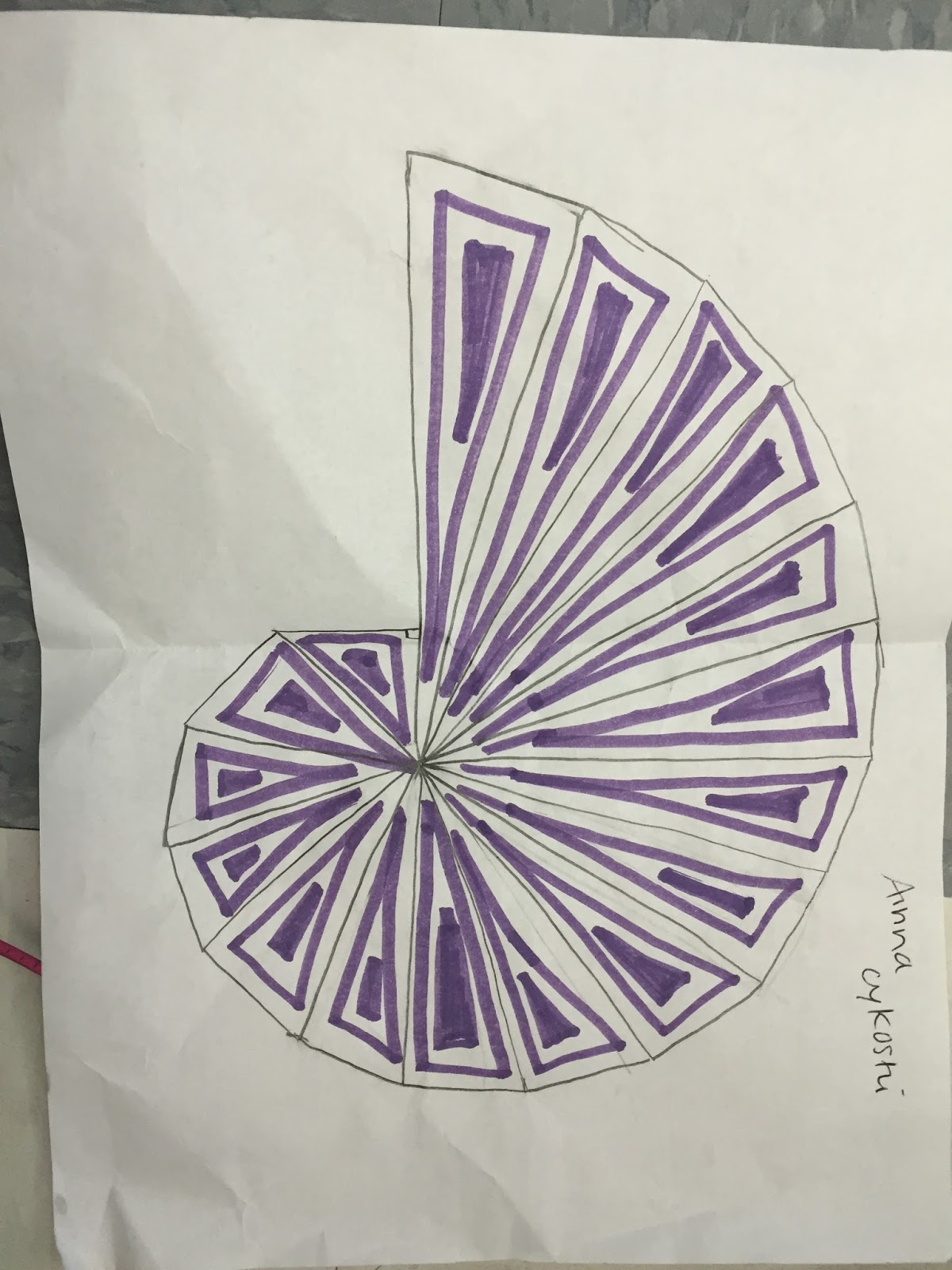 Math blog pythagorean spiral project