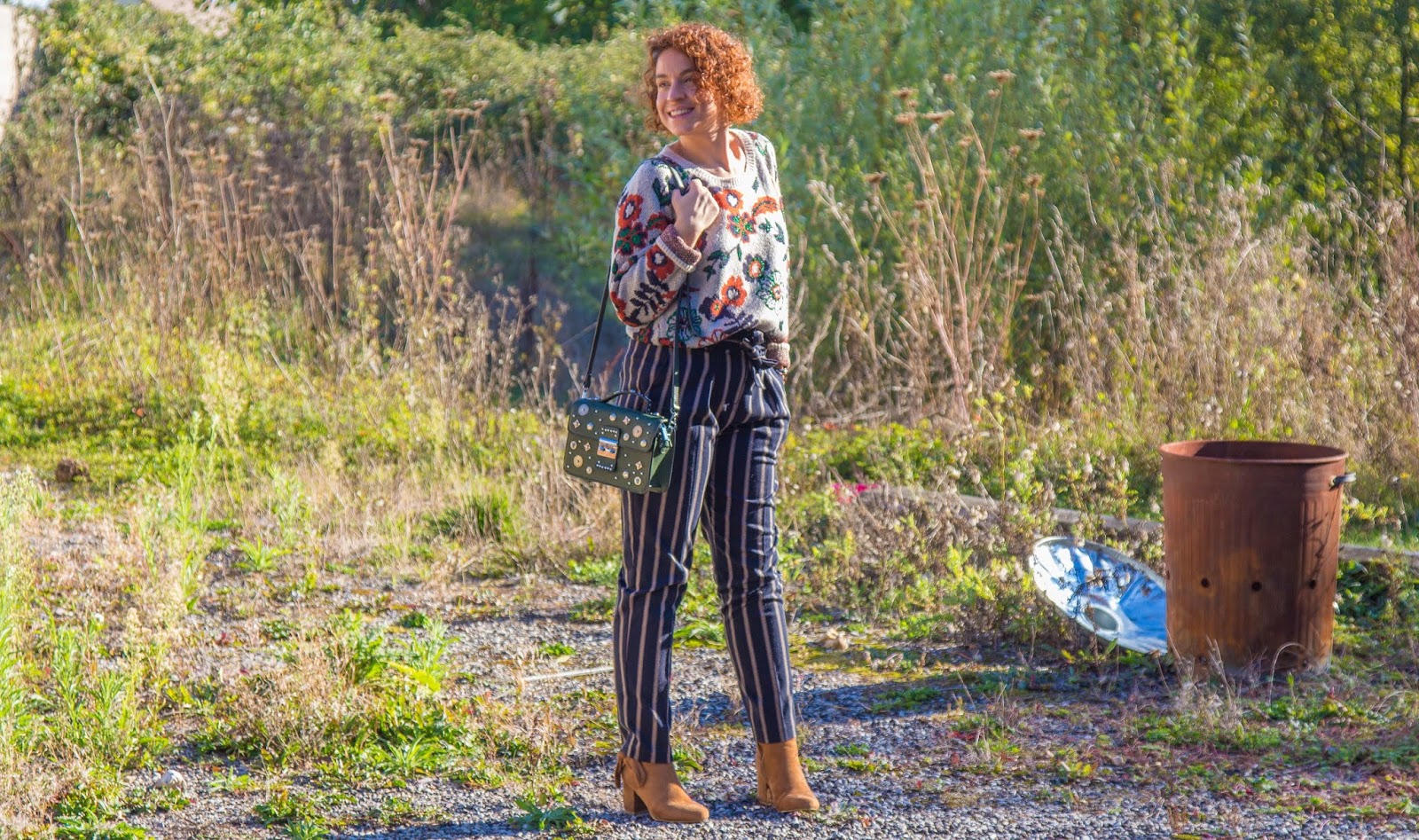 look-melange-imprimes-rayures-fleurs-promod look-melange-imprimes-rayures-fleurs-promod