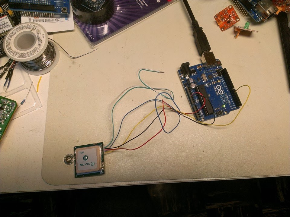 Arduino + Parallax GPS module (PMB648 SiRF)