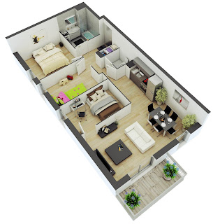 3D floor plans, 3D floor plan, house floor plans