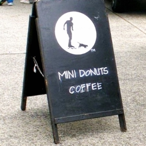 coffee tent sign