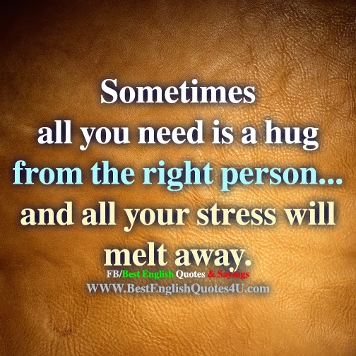 Sometimes all you need is a hug...