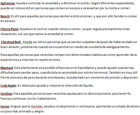 sirven+las+flores+de+bach+para+bajar+de+peso