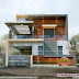 1624 sq-ft 3 bedroom contemporary house in 2 different looks