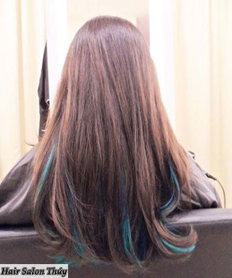 highlight màu xanh dương đầy cá tính. kieu moc light dep
