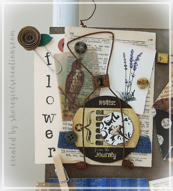 Shoregirl's Creations Vintage Receipt Holder