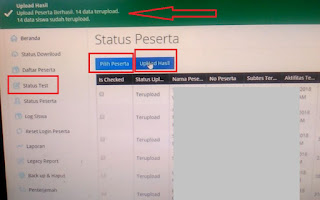 Cara Upload Hasil Jawaban UNBK yang Benar