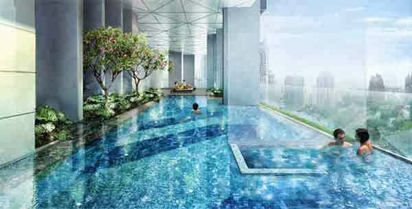 Starlight Suites landscaped swimming pool terrace