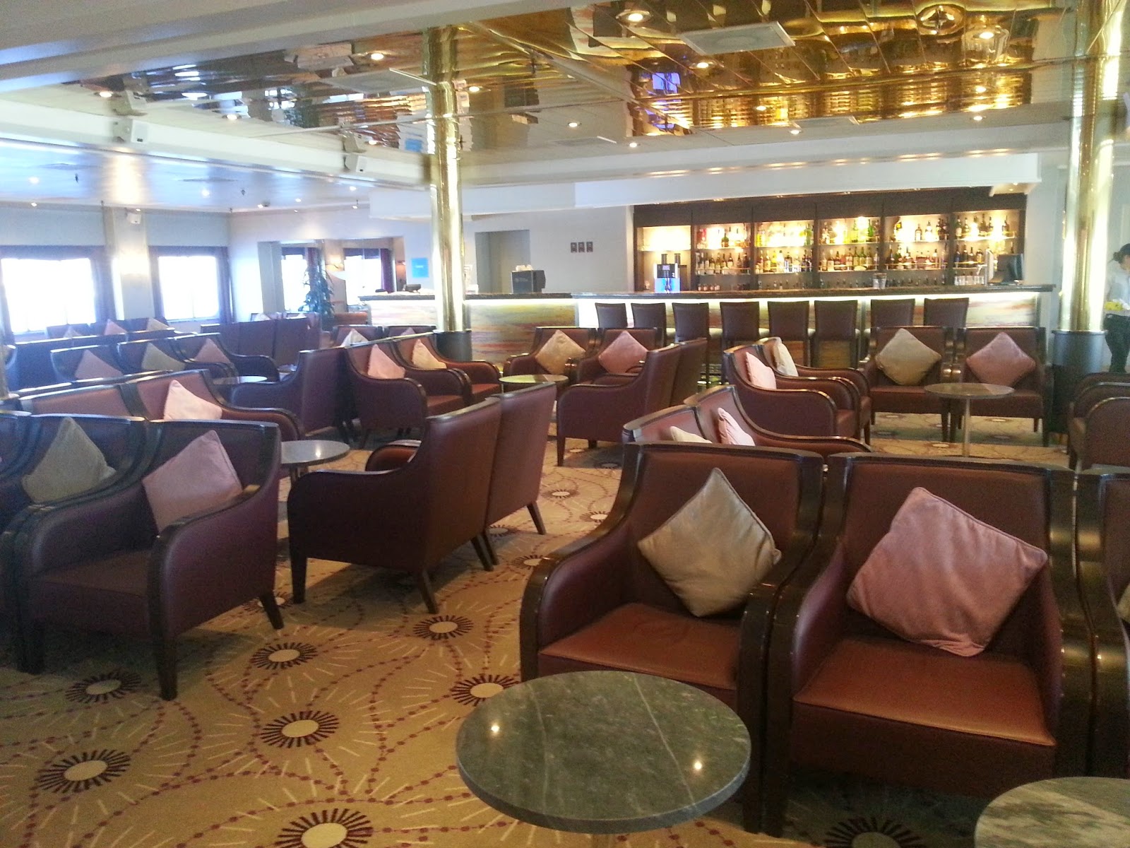 On Board Voyages of Discovery's Cruise Ship MV Voyager - Scott's Lounge On Board Voyages of Discovery's Cruise Ship MV Voyager - Scott's Lounge