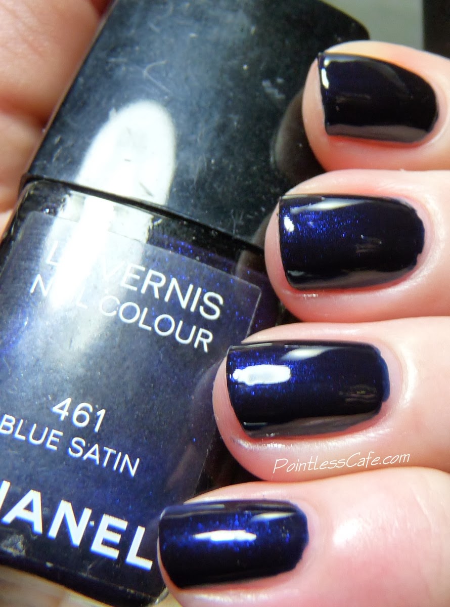 Cafe: Nail of Day: Chanel Blue Satin