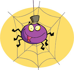 spiders halloween webs symmetry eek spider cartoon web happy character classroom