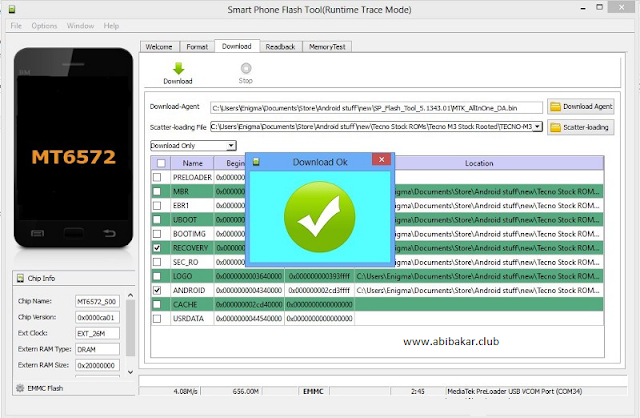 Berhasil Flash MediaTek Download OK Berhasil Flash MediaTek Download OK