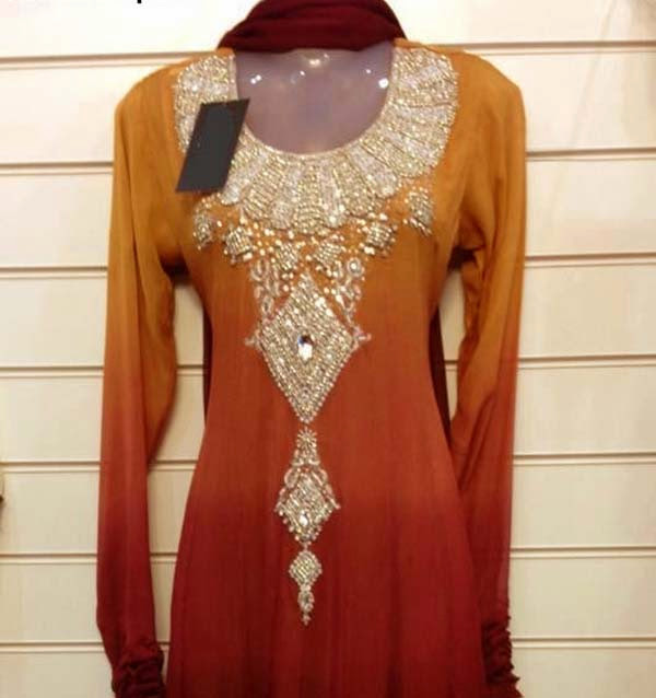 Pakistani Neckline (gala) Designs 2014-2015 of Salwar Kameez | Embroidered Neck Designs For
