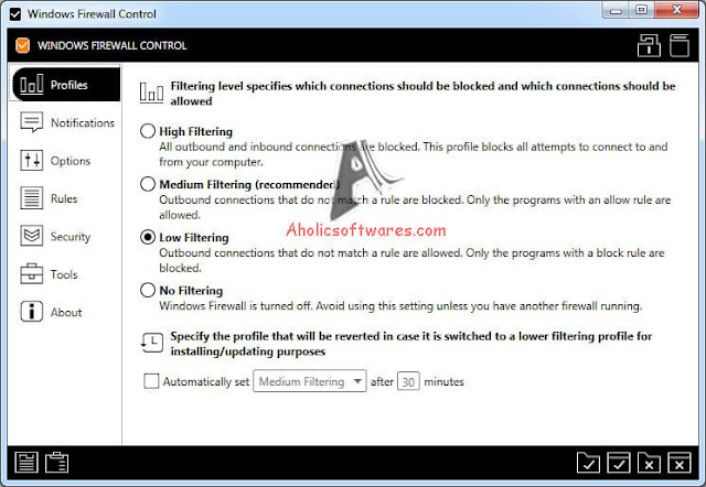 Latest Windows Firewall Control + Registration Keys Free Download Windows Firewall Control - A lightweight application that lets you quickly access the most frequently used options from Windows Firewall.