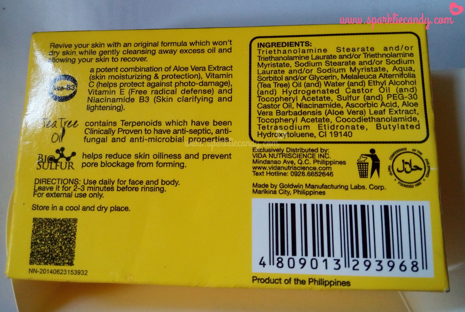 acne care soap ingredients