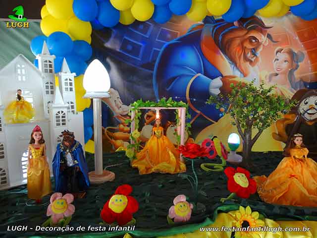 Ornamentação de festa infantil A Bela e a Fera