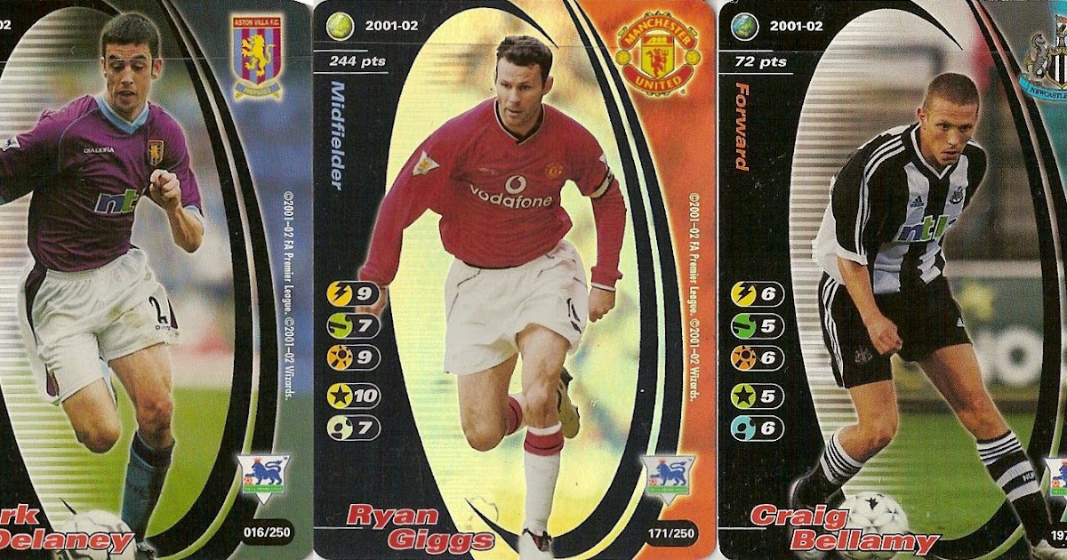 Wizards Premier League 2001-02 Football Player Cards Various Teams A to D 