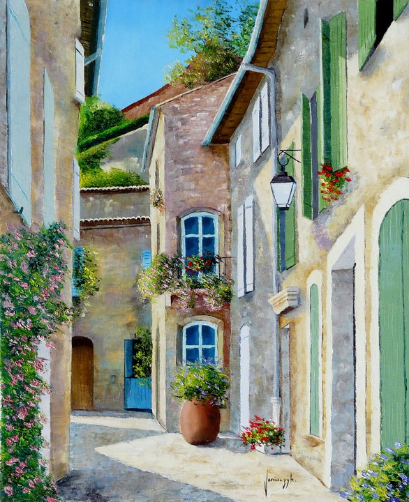Jean Marc Janiaczyk 1966 | French Realist/Impressionist Knife painter | Dreaming of Provence